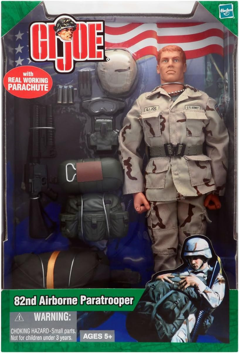 GI Joe 82nd Airborne Paratrooper with Working Parachute 12