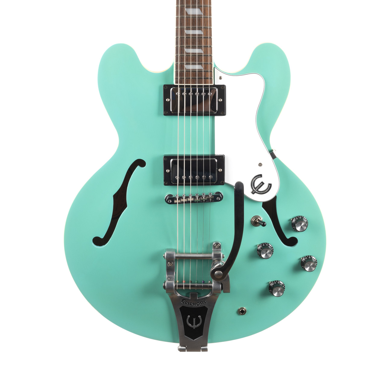 Used Epiphone Riviera-VT-TQ Turquoise 1997 | Cream City Music