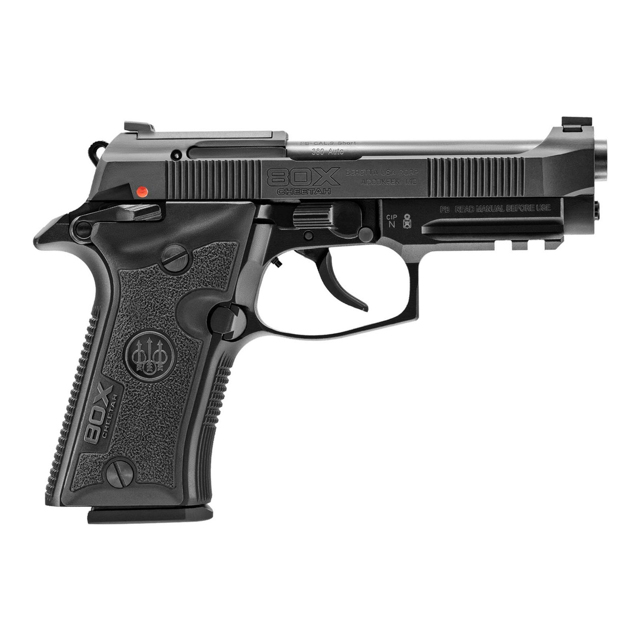 Beretta 80X Cheetah 380ACP Pistol with Black Aluminum Frame - Fin