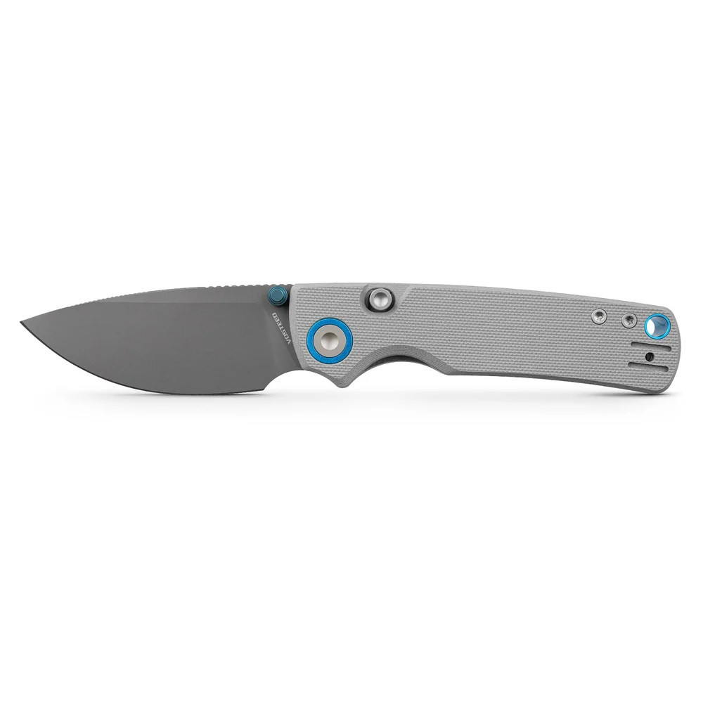 Vosteed Porcupine Folding Knife Gray G10 Handle 14C28N Drop Point