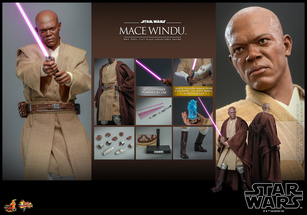 Hot Toys Mace Windu MMS681 Star Wars Attack of the Clones