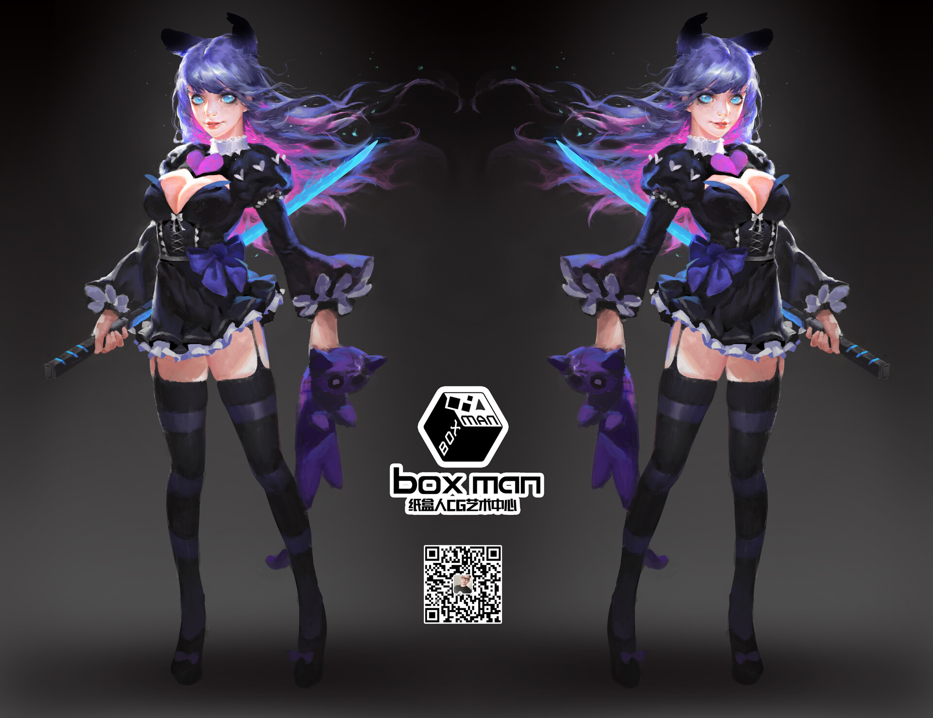 ArtStation - パンティ&ストッキングwithガーターベルト(Panty