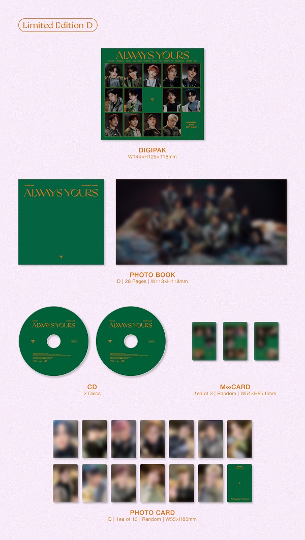SEVENTEEN｜『SEVENTEEN JAPAN BEST ALBUM「ALWAYS YOURS」』8月23日