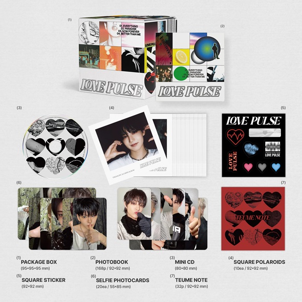 TREASURE 韓国サードミニアルバム『LOVE PULSE』限定特典付きで発売