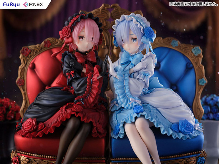 リゼロ」レム＆ラムが豪華なゴシックドレス姿でフィギュアに！2体