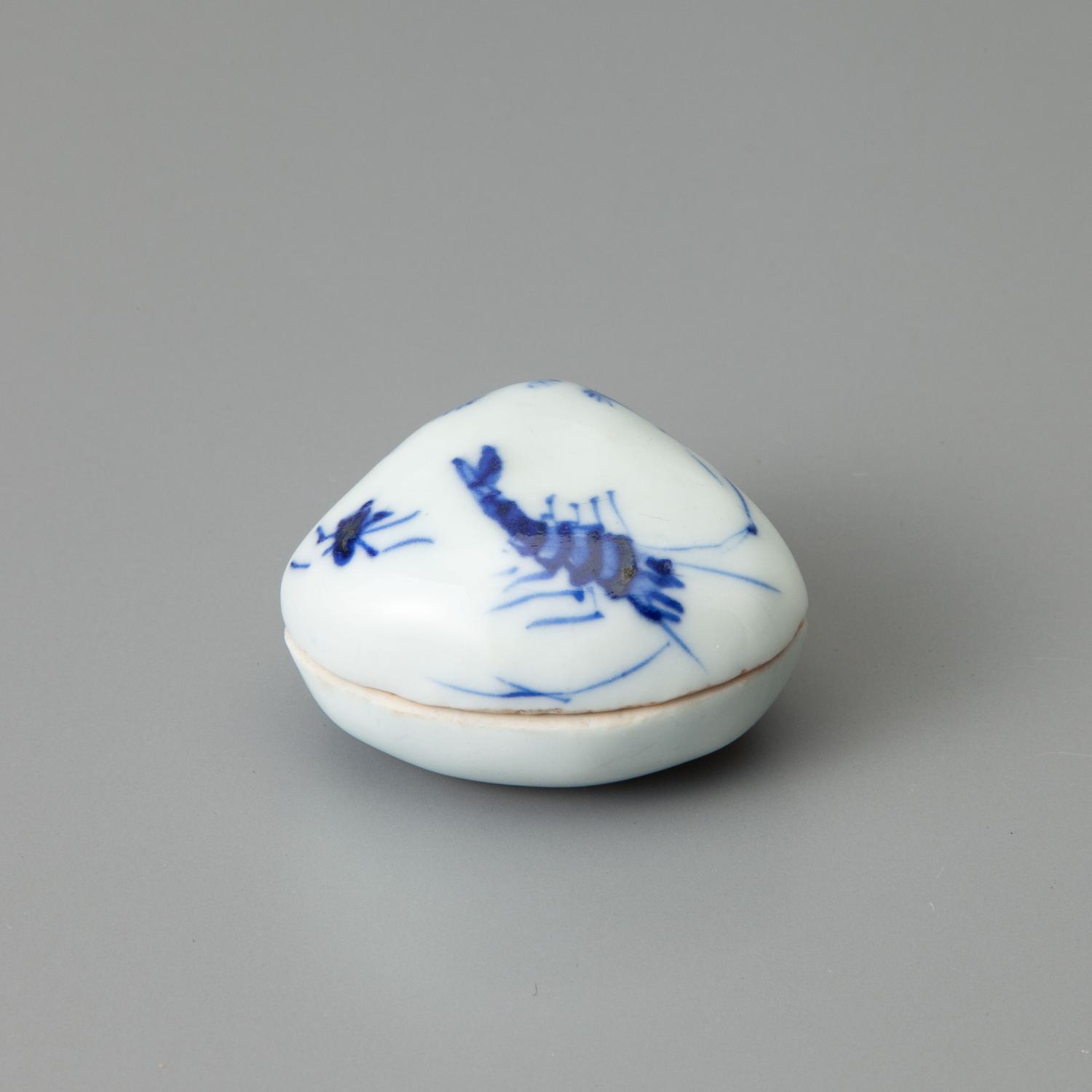 南京染付 貝香合｜茶の美