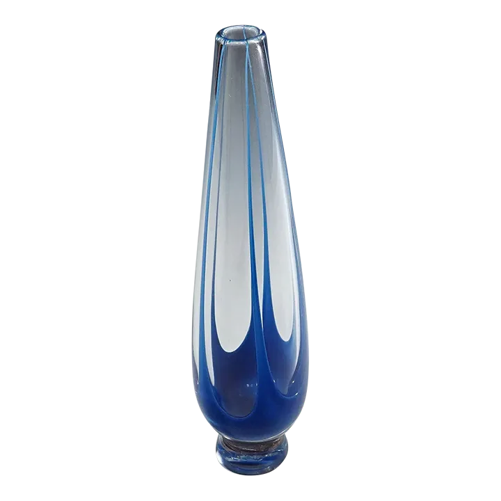 Vintage Art Glass Vase by Vicke Lindstrand for Kosta 1950s | Chairish