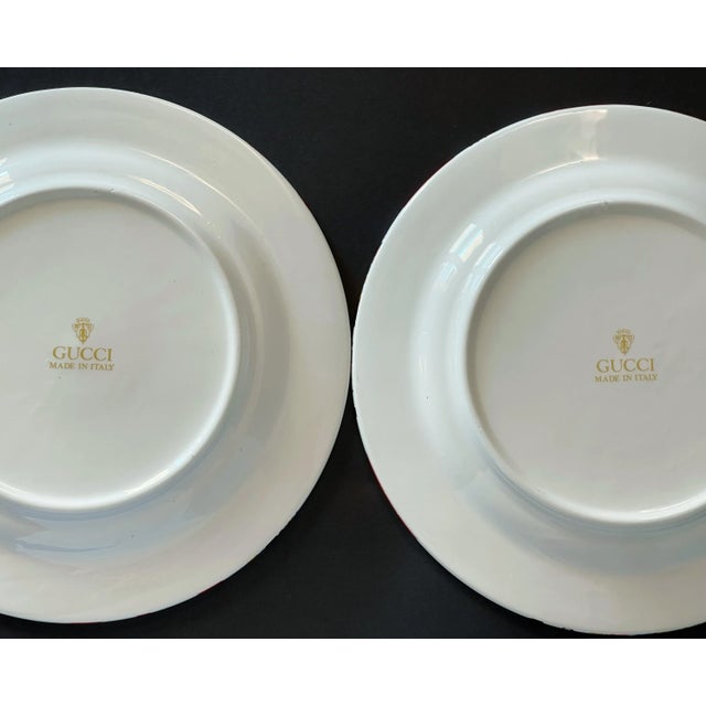 GUCCI Set of 2 Card Plates | Chairish