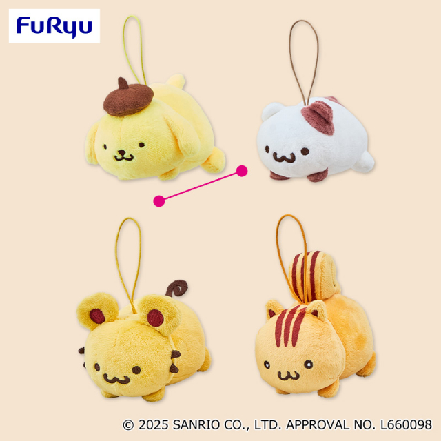 ポムポムプリン チームプリンおしりマスコット プライズの商品詳細