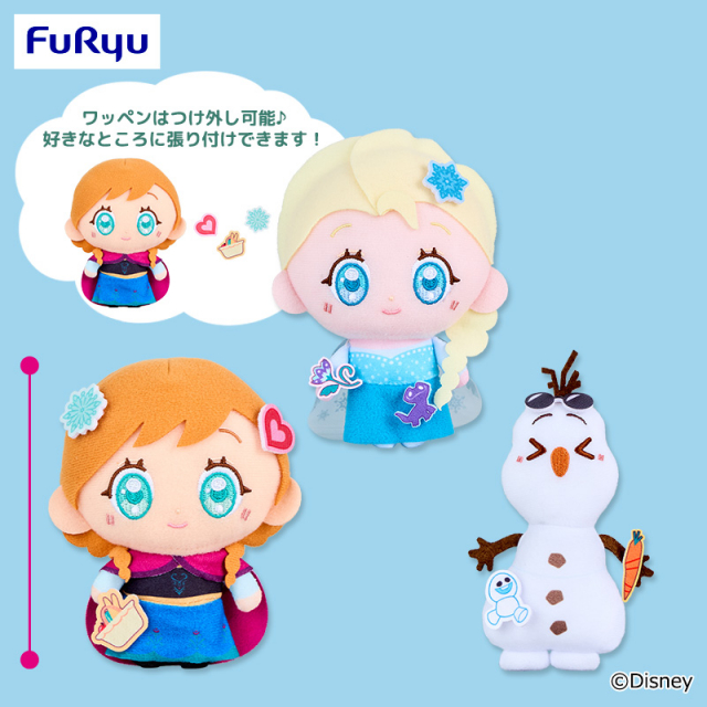 ディズニー P-PATCH！ ぬいぐるみ～アナ・エルサ・オラフ～ プライズの