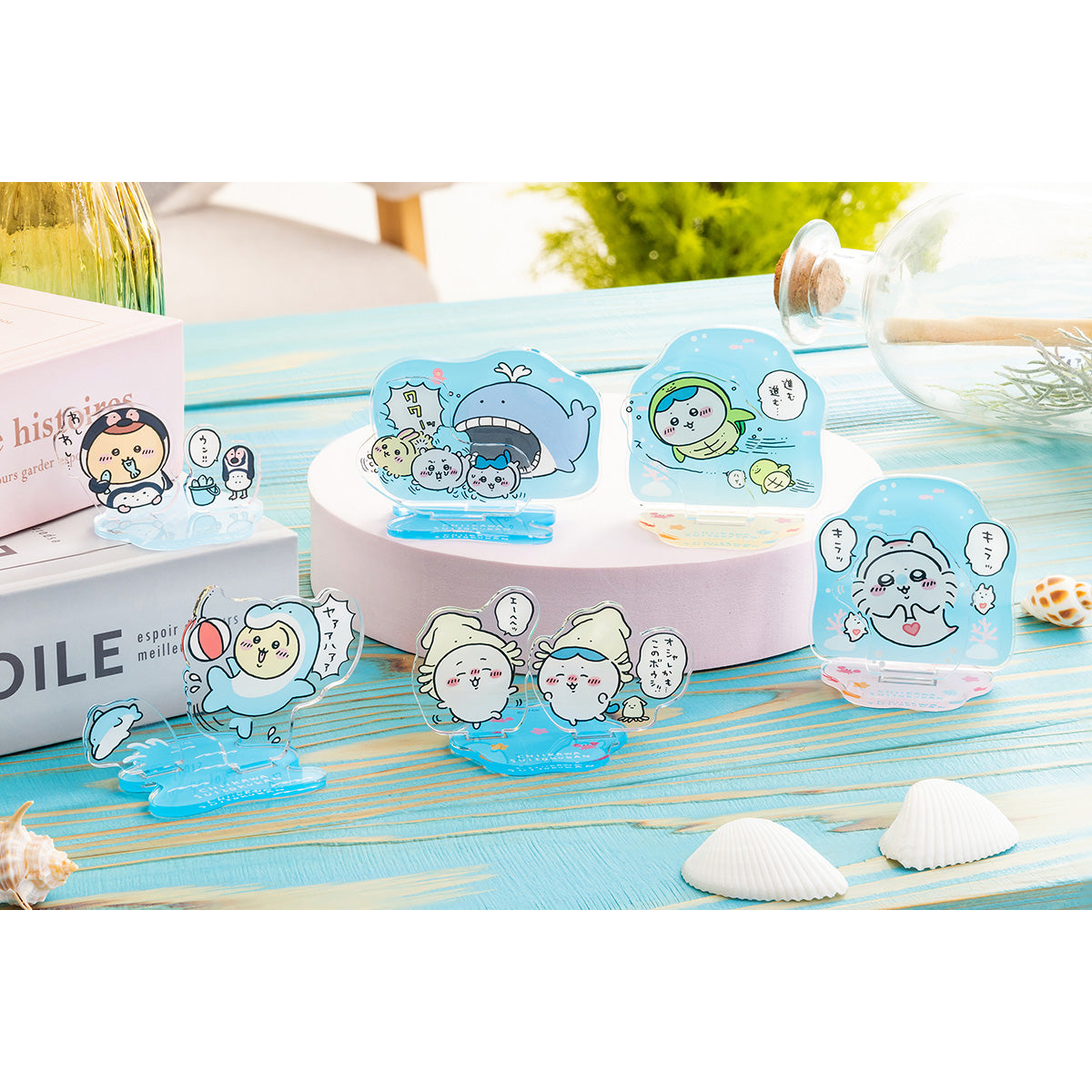 ちいかわ水族館 レイヤーアクリルスタンド（くりまんじゅう×フンボルト