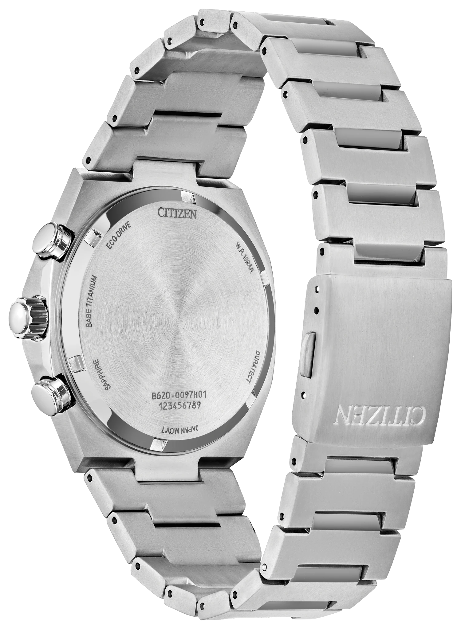 Zenshin Chrono Salmon Dial Super Titanium Bracelet CA4610-85Z