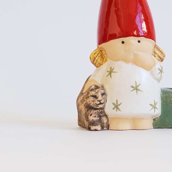 個別販売】Lisa Larson リサ・ラーソン｜SANTA FAMILY GIRL WITH CAT