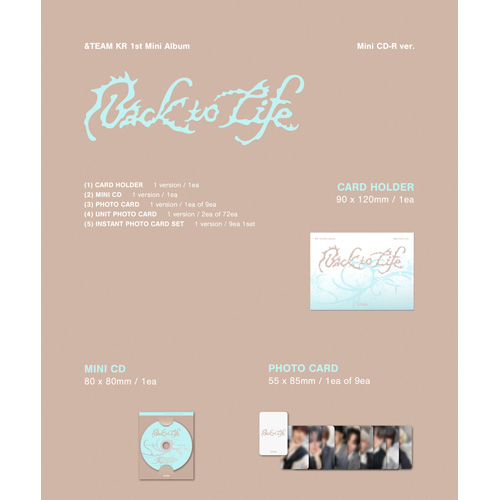 Back to Life Photocard Box (Mini CD-R ver.)[CD] - &TEAM