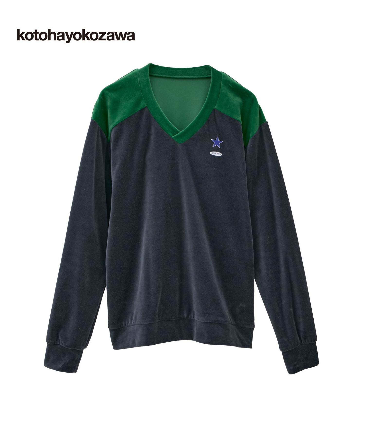 kotohayokozawa】BI-COLOR VELOR PULLOVER｜CONVERSE TOKYO