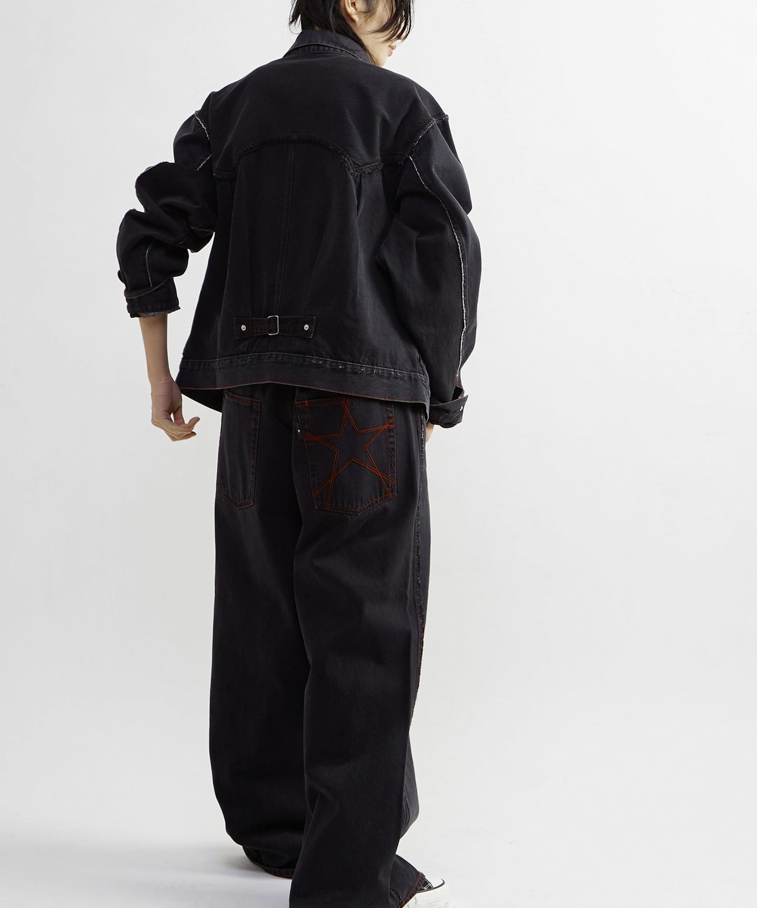 DENIM SWITCHING WIDE PANTS｜CONVERSE TOKYO (コンバーストウキョウ