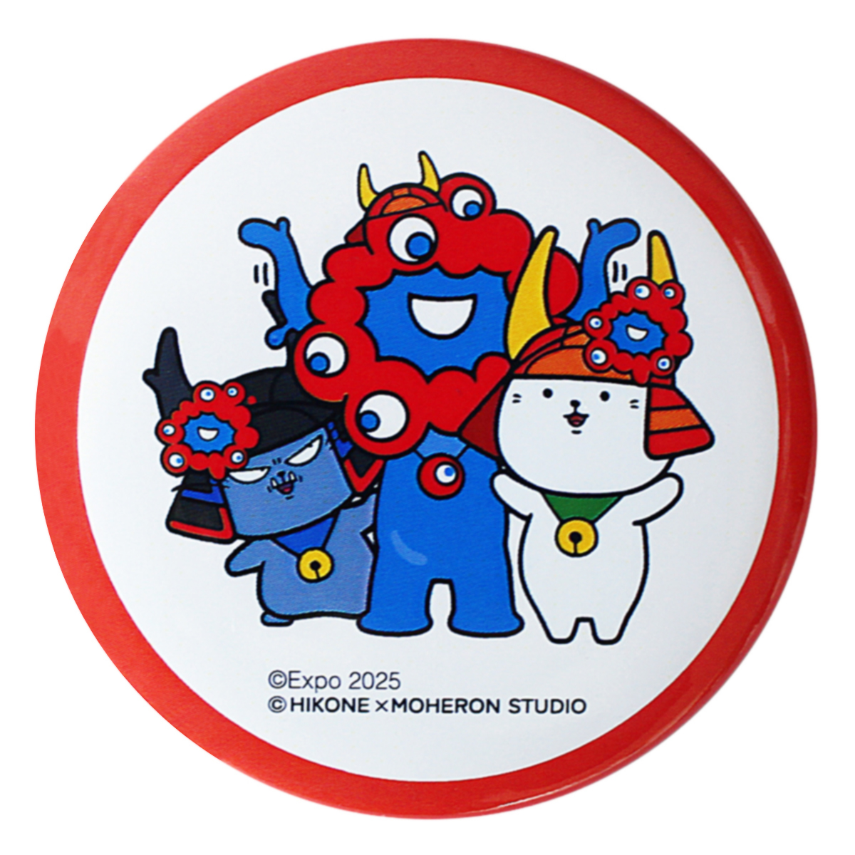 EXPO2025 ミャクミャク 【ひこにゃん・わるにゃんこ将軍】 缶バッジ02