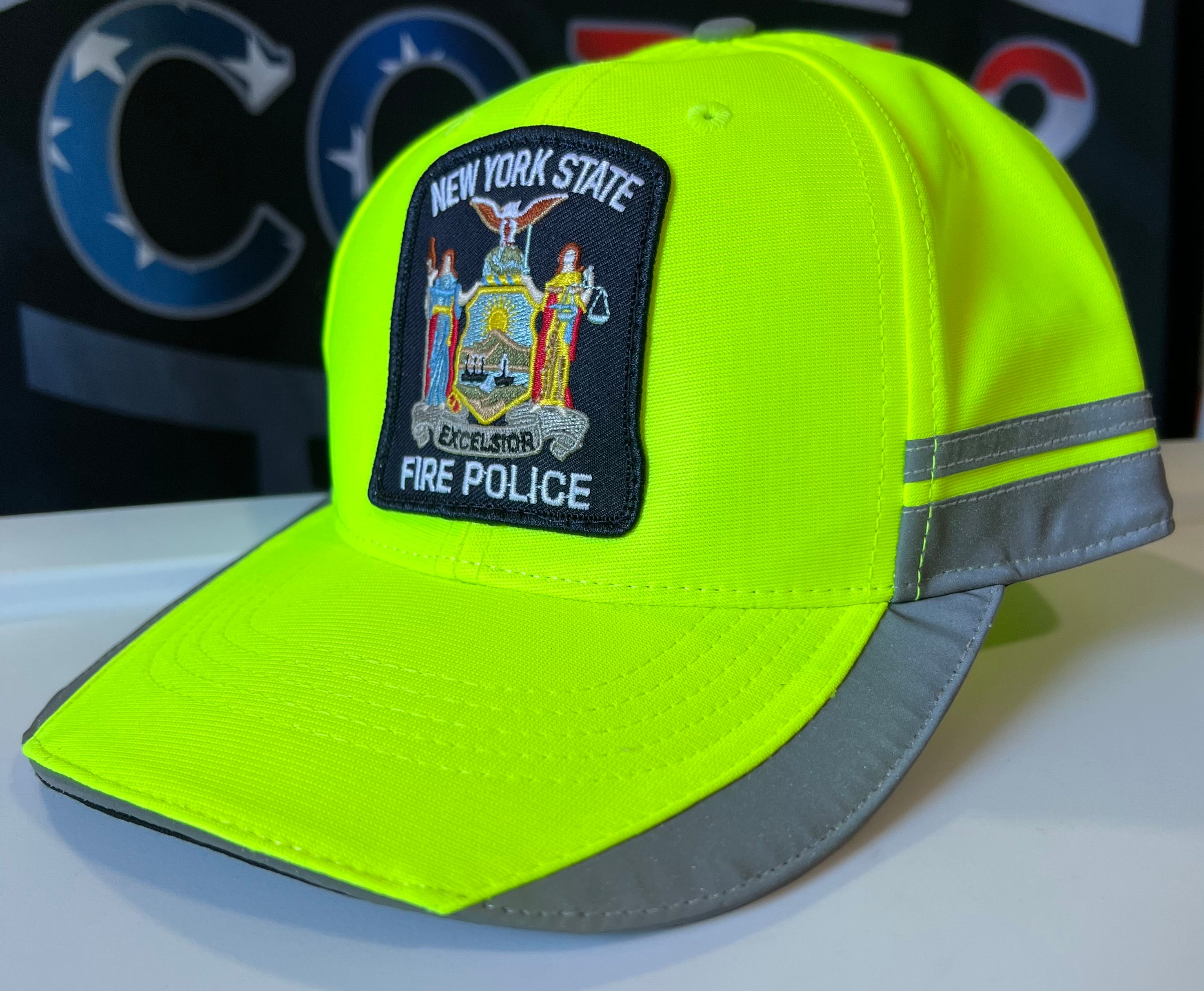 NYS Fire Police Hat - Adjustable - HiVis – Code-2 LLC