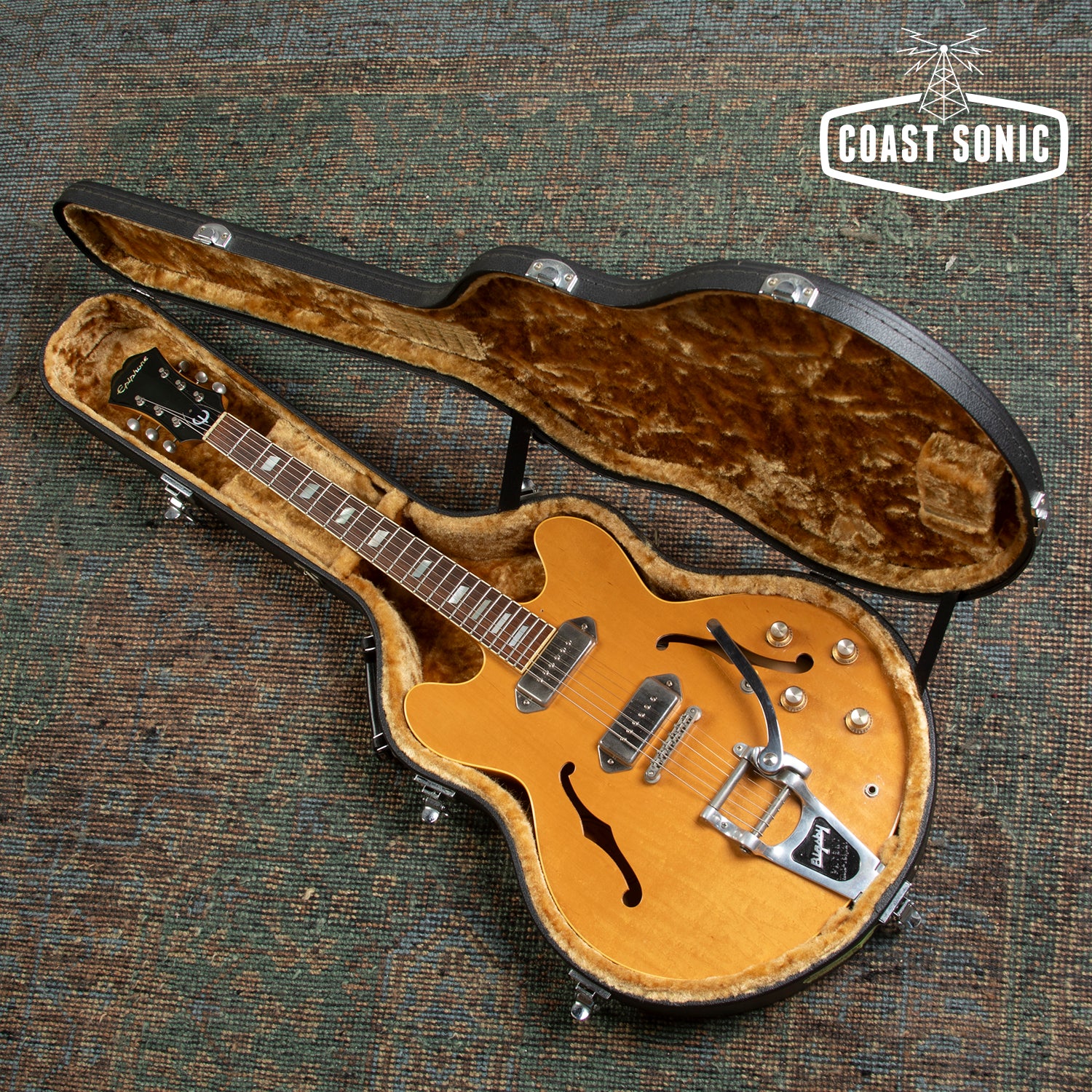 1990 Epiphone Casino Natural Pre-Elitist made in Japan w/ Bigsby