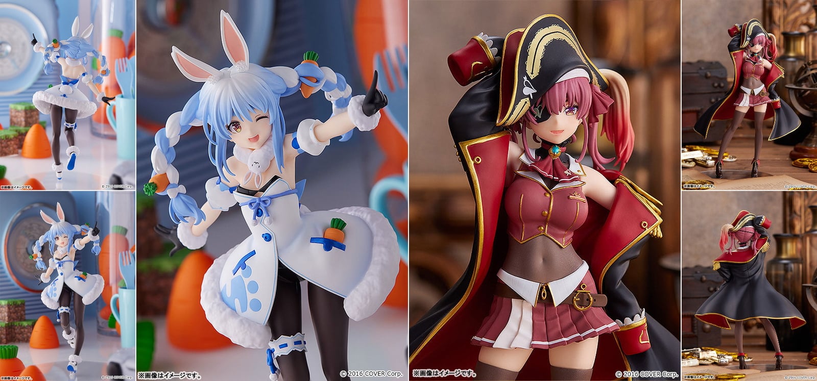 ホロライブ ぺこーら＆マリン船長のフィギュア 待望の再販決定! 8月発売!!