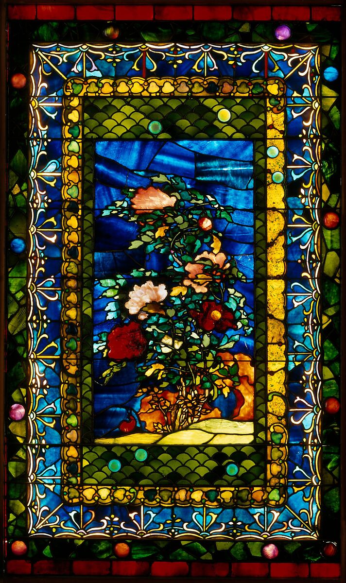 John La Farge - Peonies Blown in the Wind - American - The