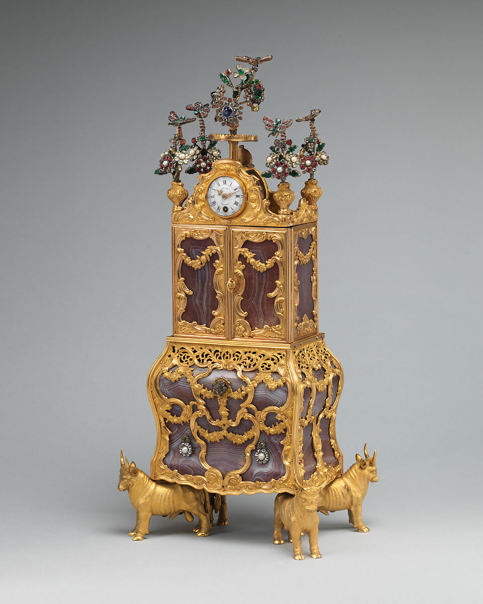 James Cox - Miniature secretary incorporating a watch - British