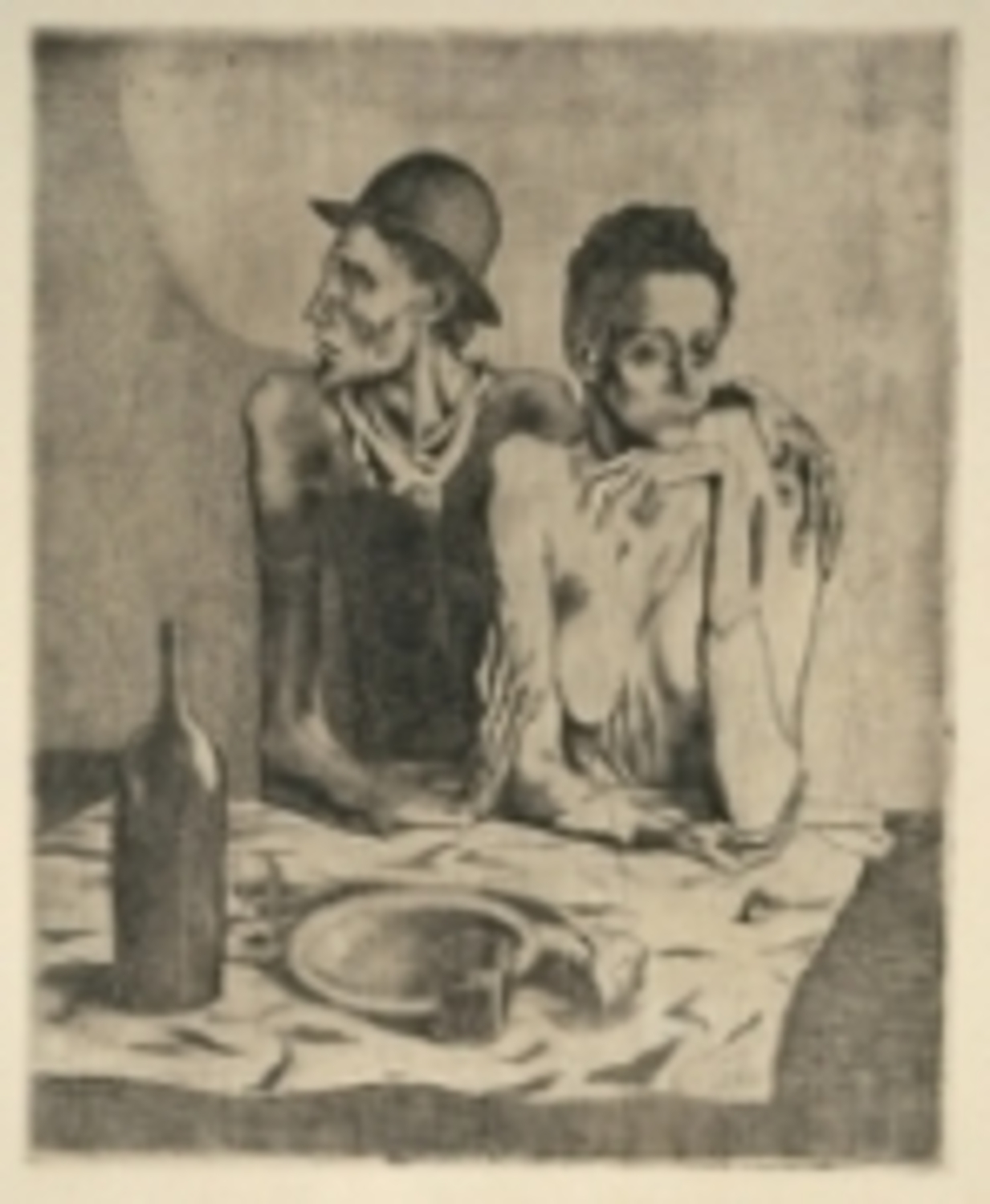 貧しき食事|パブロ・ピカソ |所蔵作品検索｜国立西洋美術館