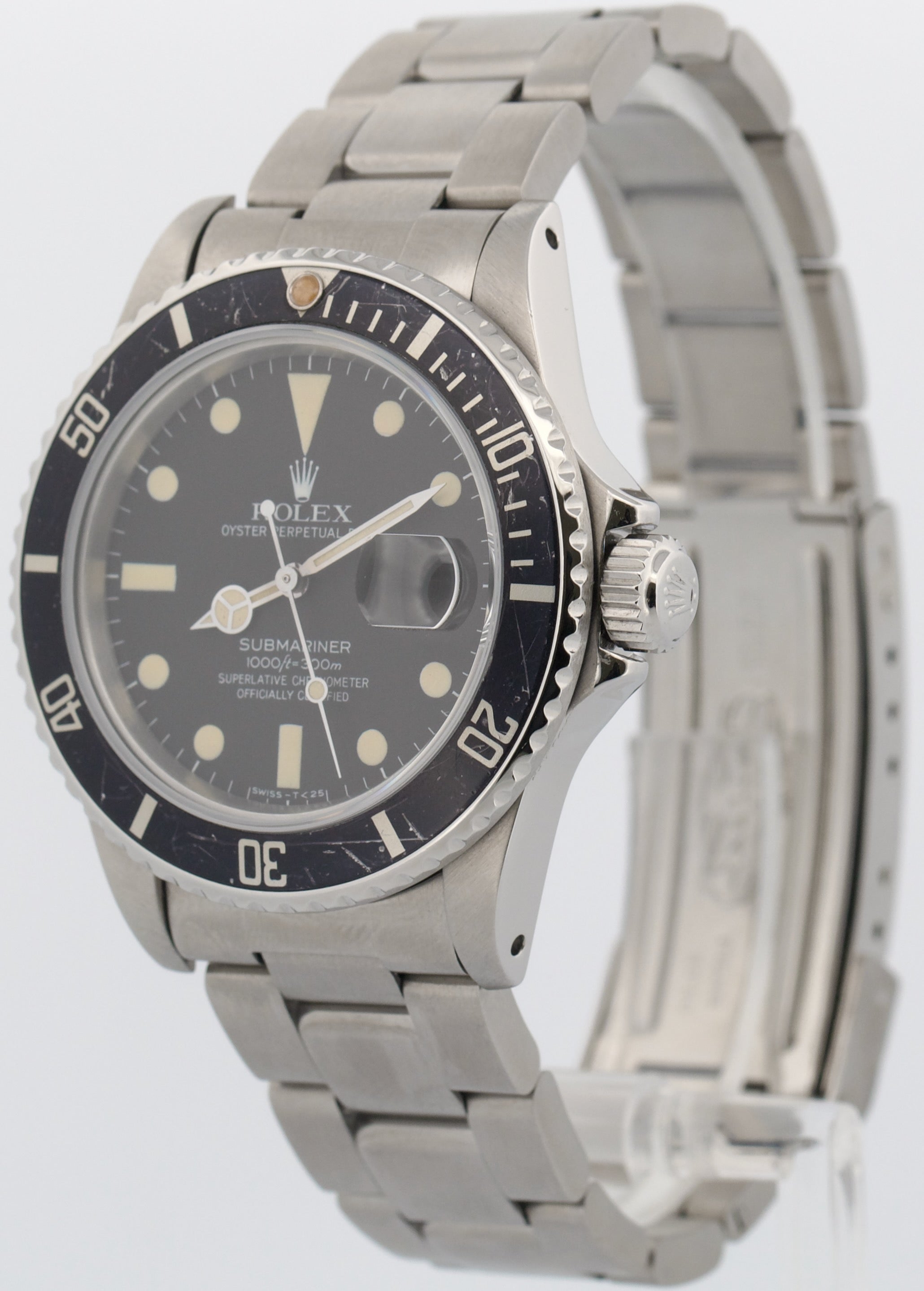 VINTAGE 1981 Rolex Submariner Date Black MATTE DIAL 16800 40mm