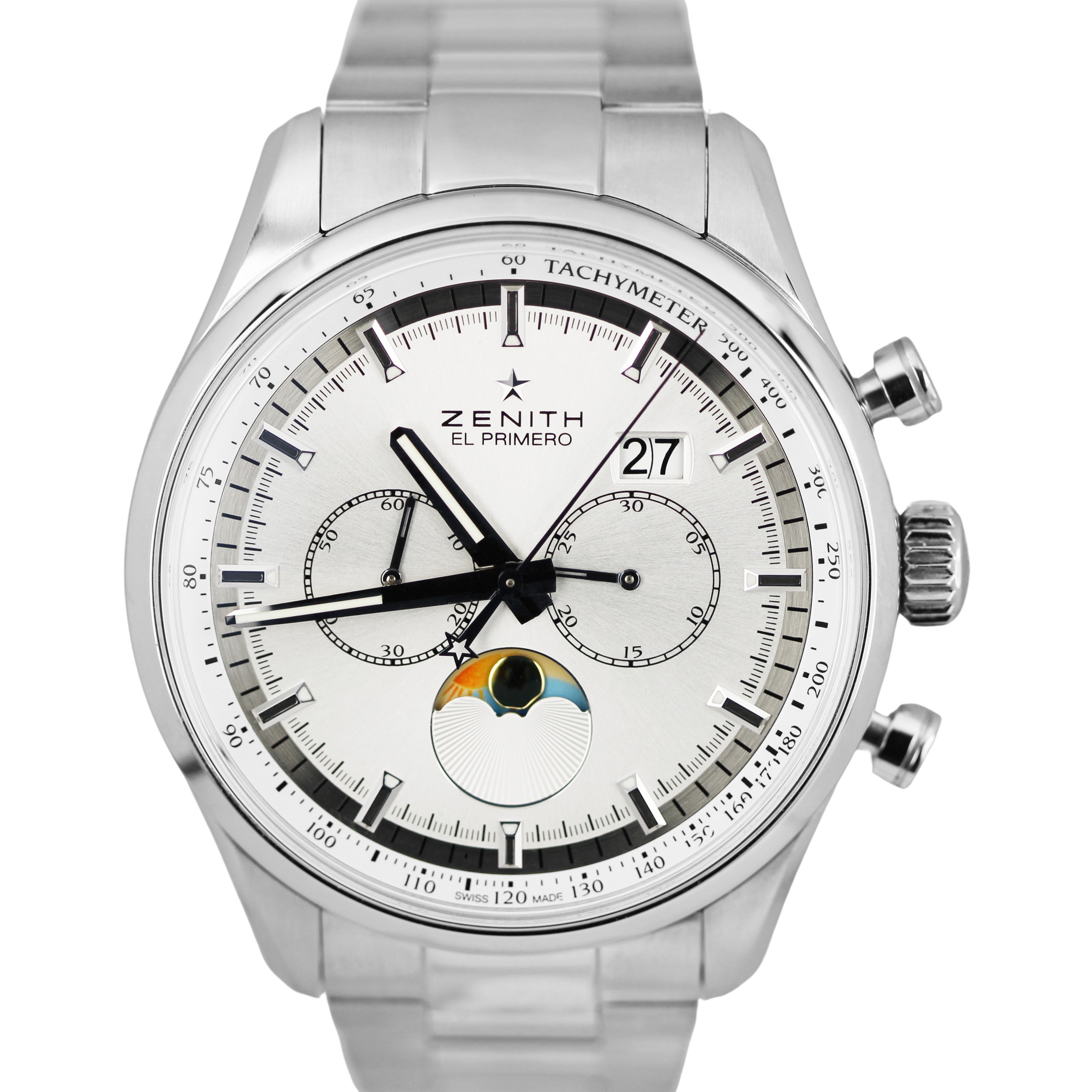 Zenith El Primero Chronomaster Helios Steel Silver 45mm 03.2160