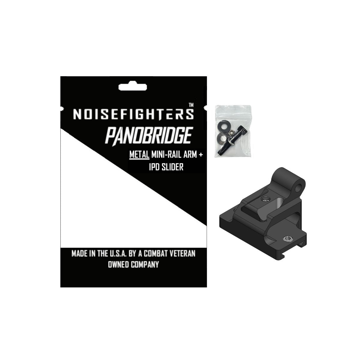Noisefighters Panobridge Metal Mini-Rail Arm for Panobridge M1, M