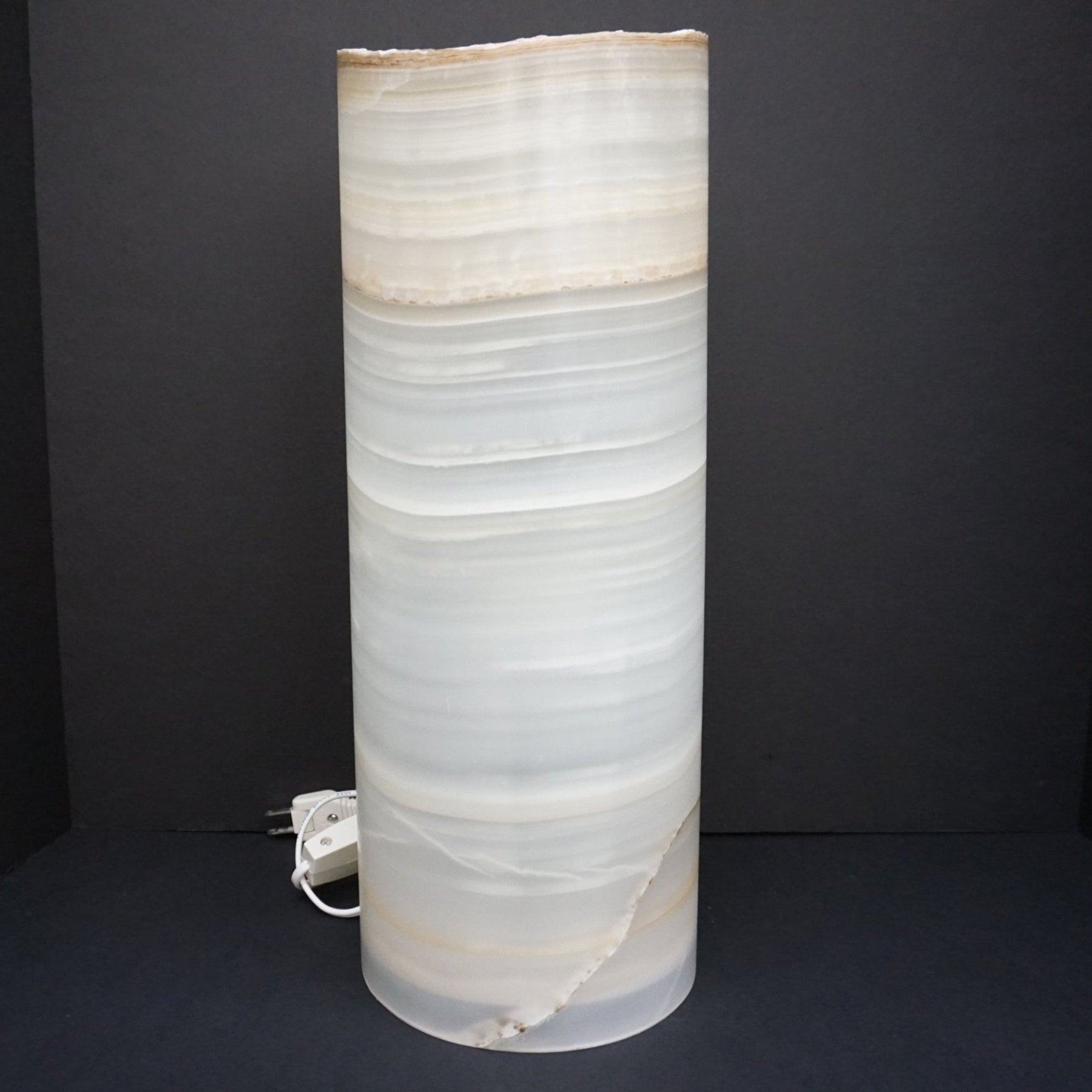Mexican Onyx Lamp Cylinder Table Lamp – Ron Coleman Mining