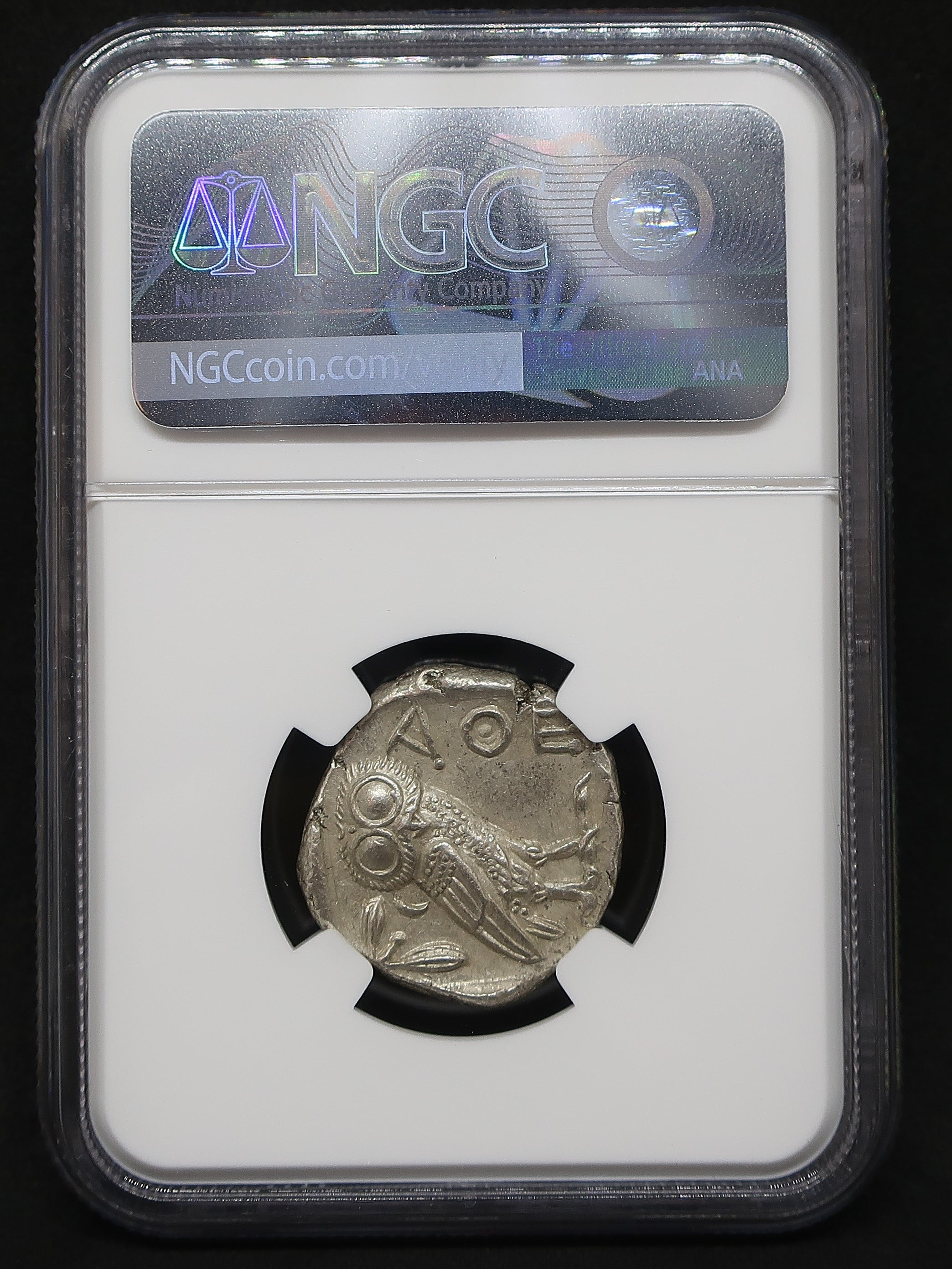 440-404 BC 古代ギリシャ アッティカ アテネ テトラドラクマ銀貨 ChAU4