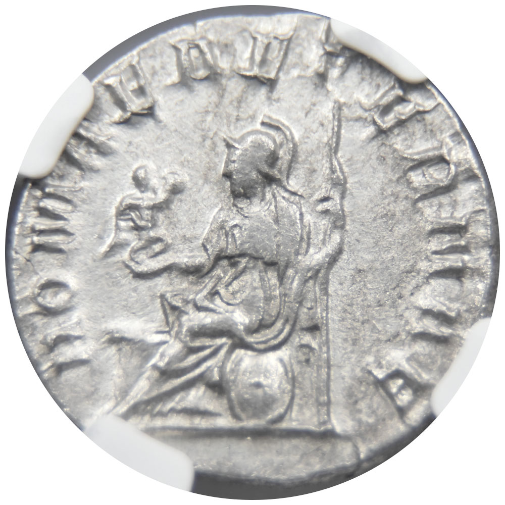 ローマ帝国 AD244-249 フィリップ1世 ダブルデナリウス 銀貨 NGC Ch XF