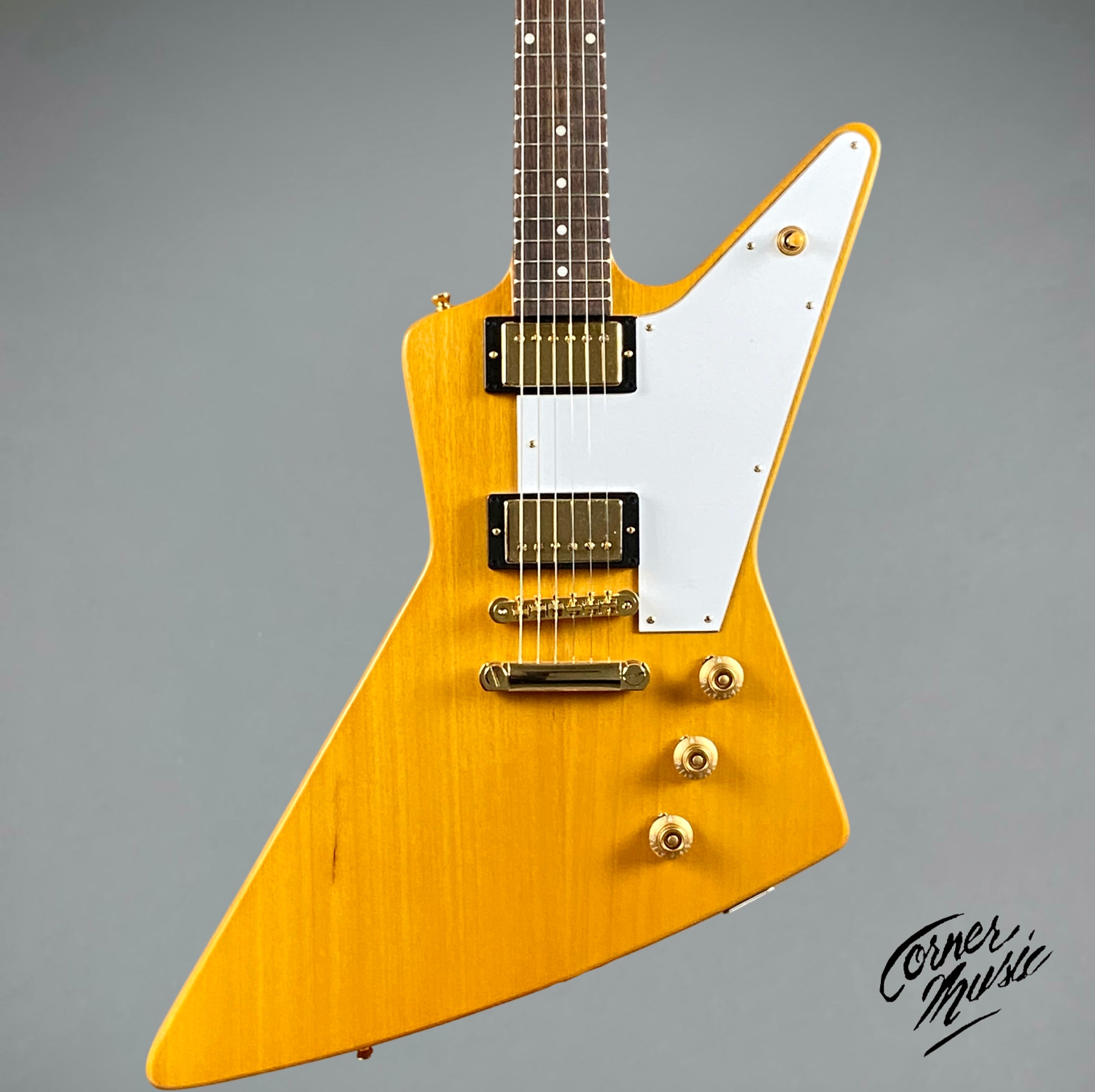 Epiphone 1958 Korina Explorer 2023 - Aged Natural – Corner Music