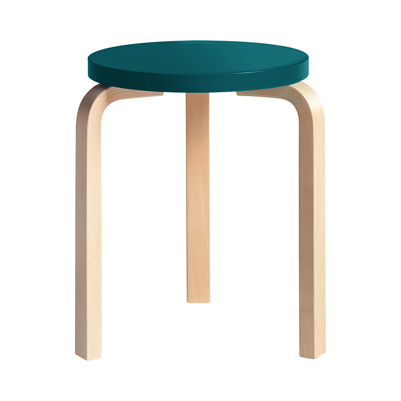 ARTEK（アルテック）スツール60 レッドラッカー ナチュラルレッグ