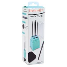 ImpressArt Needle File Set with File Block - Set of 5 | BLICK Art