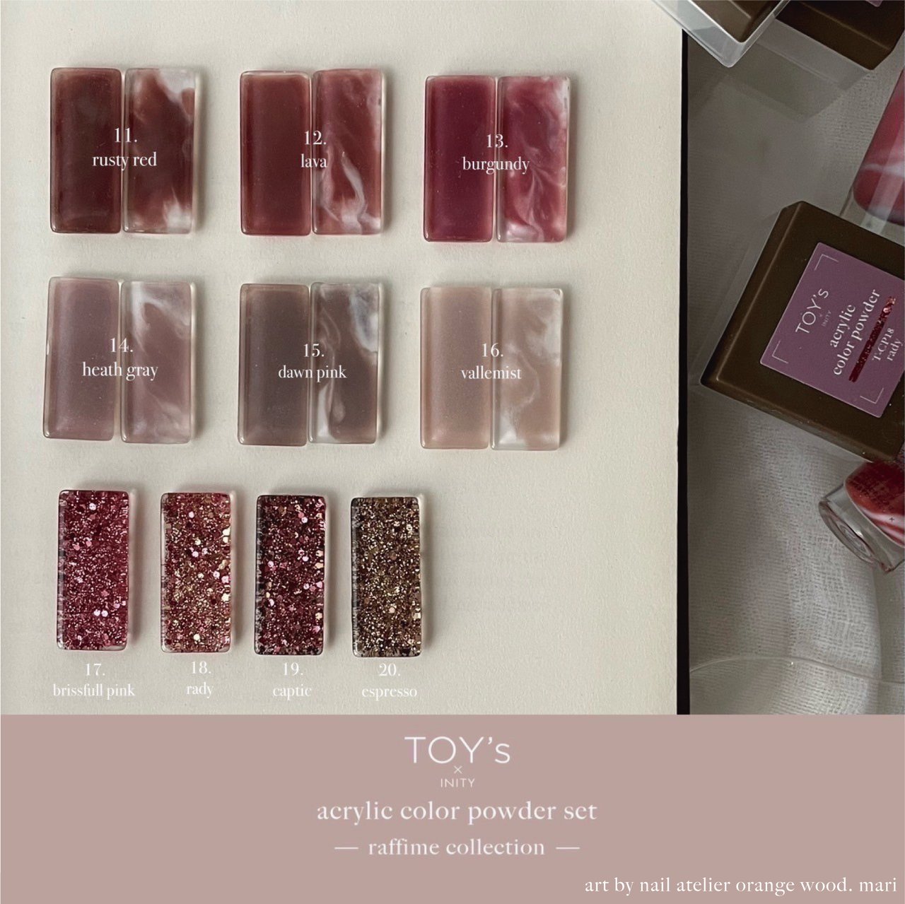 TOY＇s x INITY アクリルカラーパウダー ラフィーム