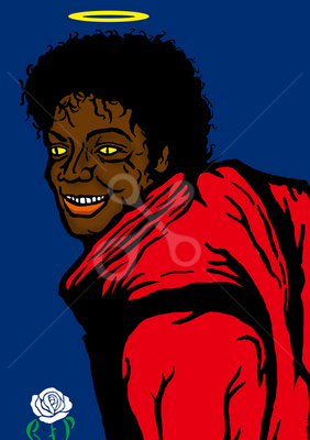 マイケル・ジャクソン 似顔絵 ポップアート アンディ・ウォーホル
