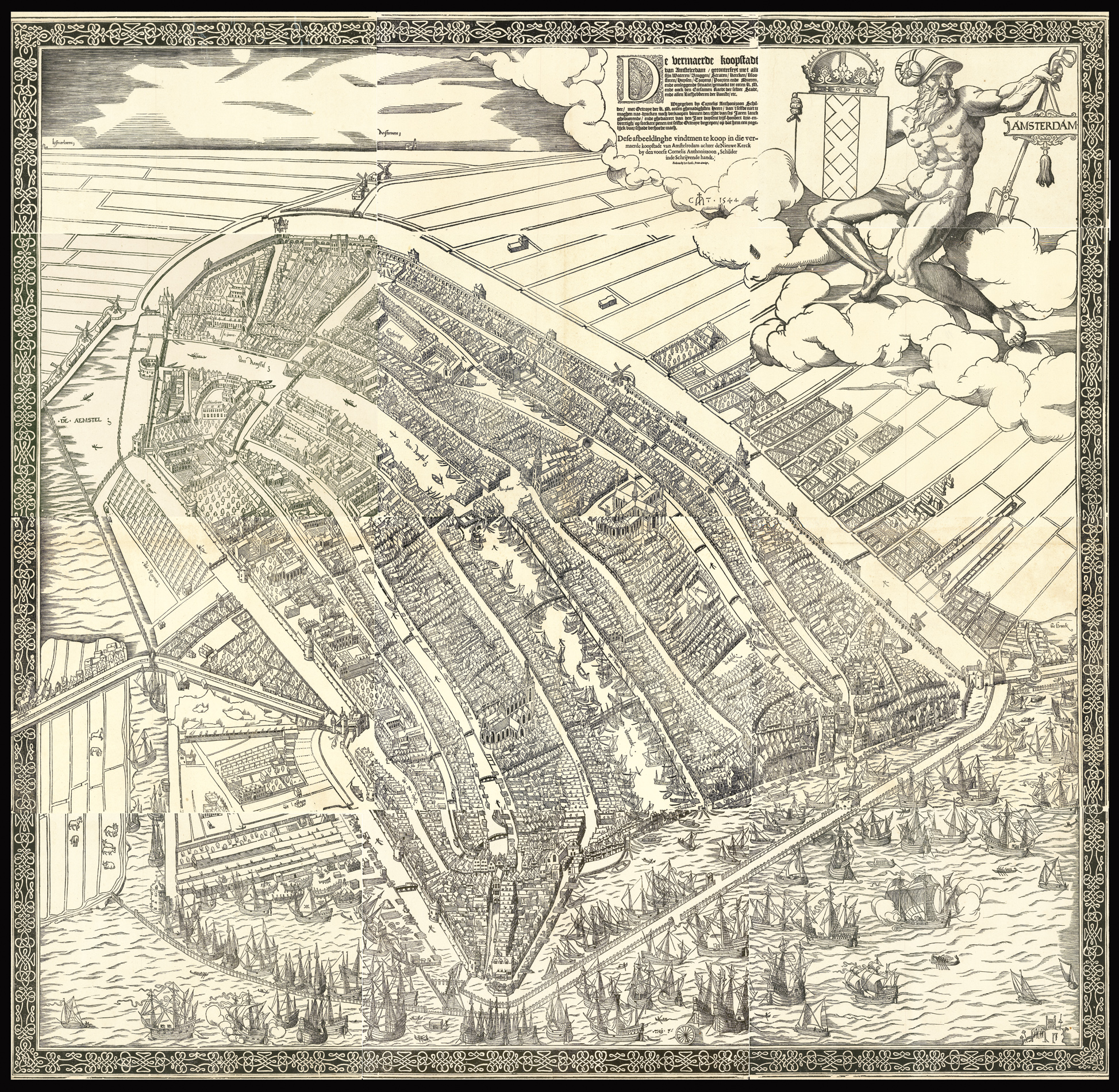 The first printed map of the city of Amsterdam - Daniel Crouch