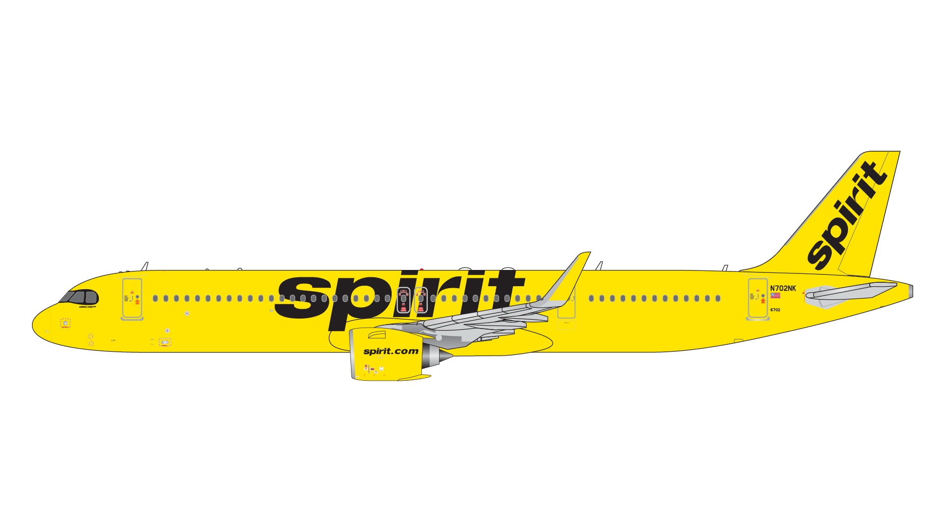 GJNKS2224 GEMINI JETS Spirit / スピリット航空/スピリッツ航空