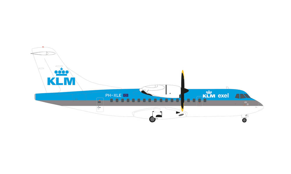 571654 Herpa KLM Exel / KLMエクセル ATR-42-300 PH-XLE 1:200 完売