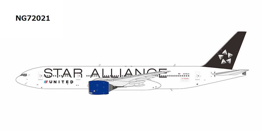 NG72021 NG MODEL United Airlines / ユナイテッド航空 star alliance