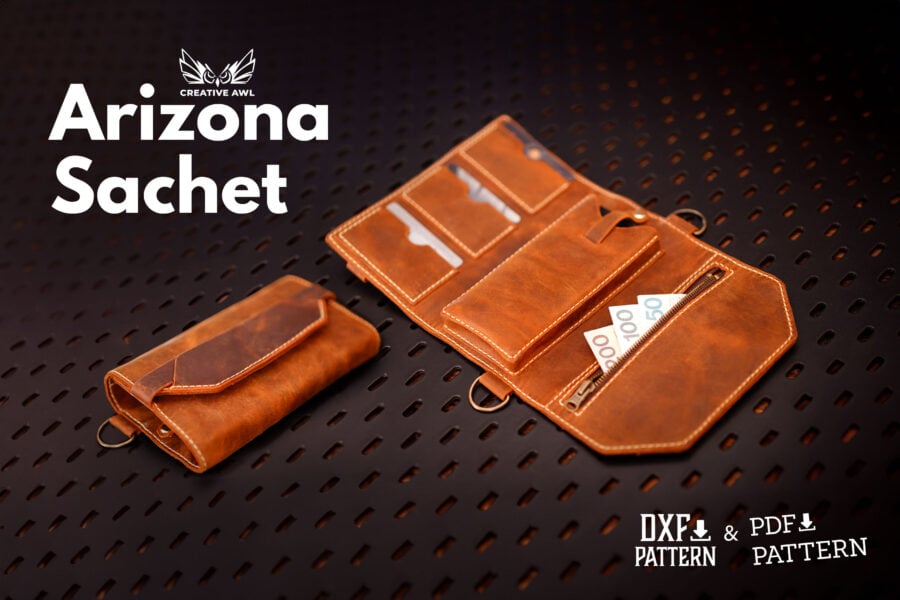 Arizona sachet [PDF & DXF pattern] - Creative Awl Studio