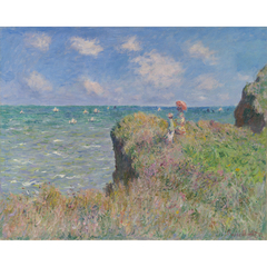 プールヴィルの断崖の散歩 - モネ - 西洋画 - 名画 - Canon Creative Park