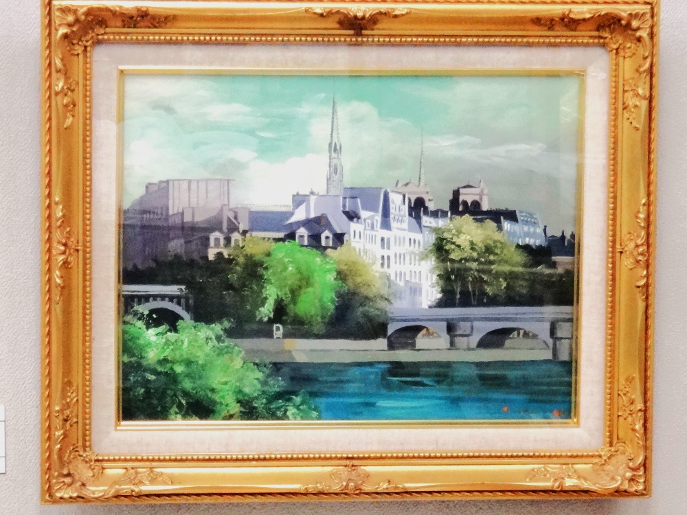 伊藤慶之助 絵画 1938年作品 北海道の秋(札幌) 油絵 価格相談OK 伊藤