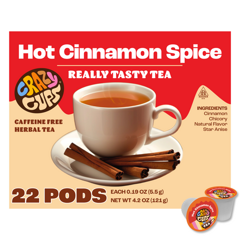 Hot Cinnamon Spice Herbal Tea Pods – Crazy Cups