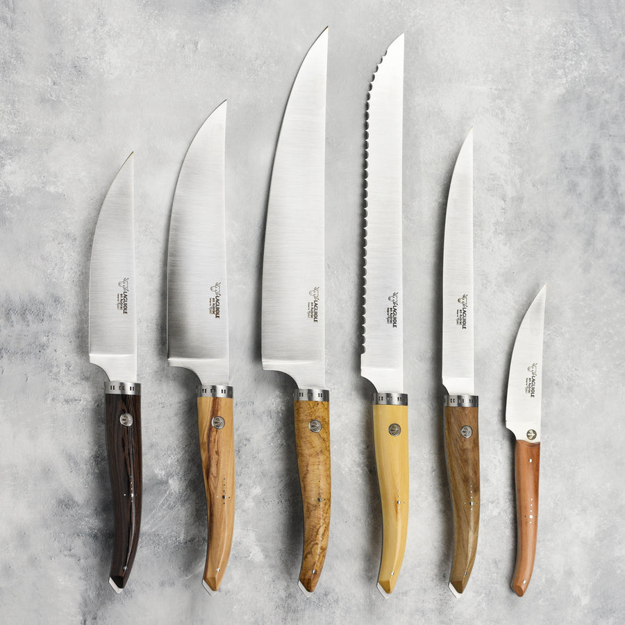 Laguiole en Aubrac Knife Set with Mixed Handles - 7 Piece