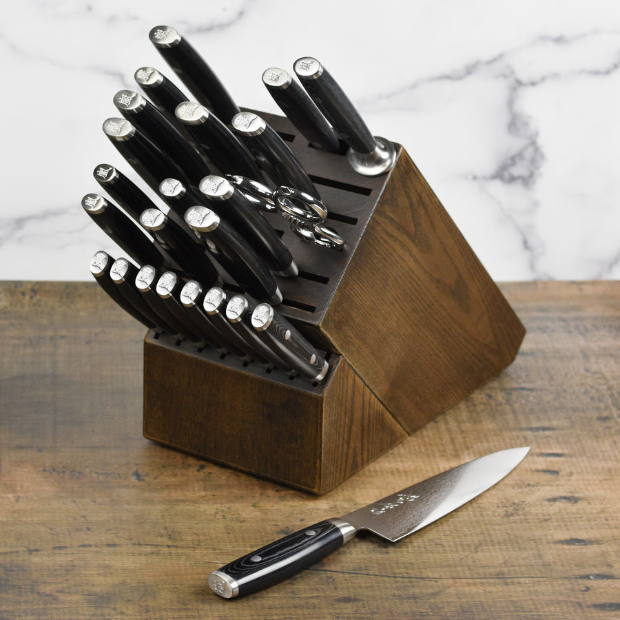 Yaxell Ran Plus Knife Block Set - 25 Piece – Cutlery and More