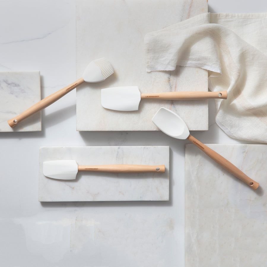 Le Creuset Silicone Spatula Set - White – Cutlery and More