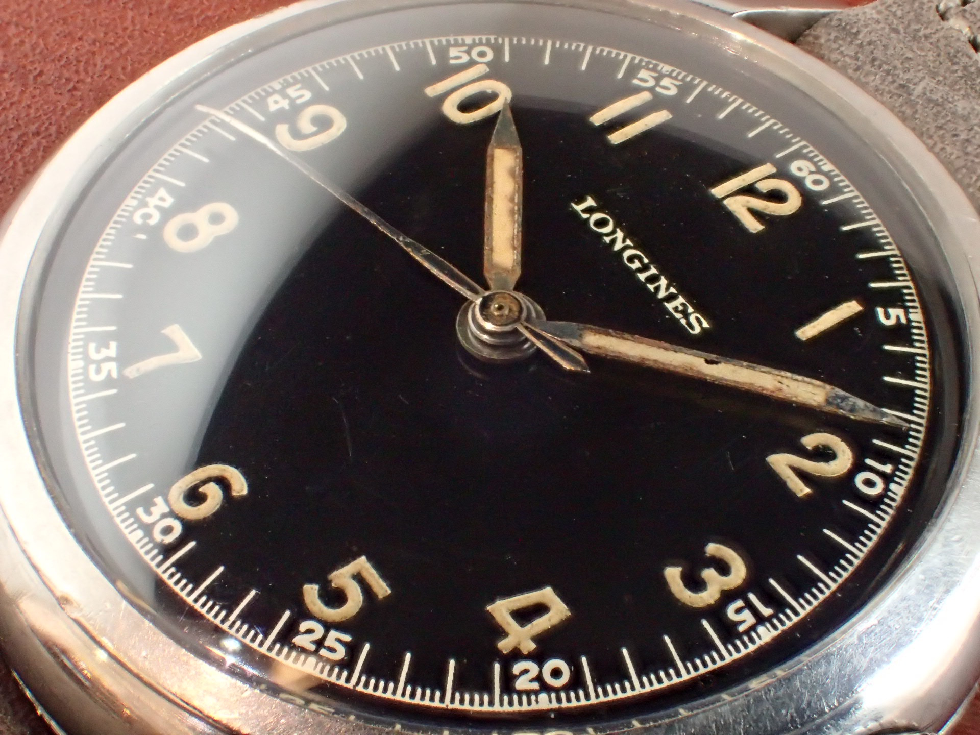 ロンジン セイタケ Cal.12.68N ブラックミラーDL 1940年代 | VINTAGE